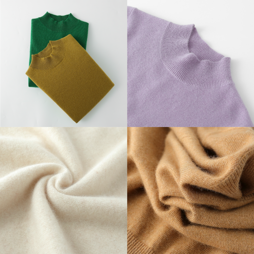 Pull Col Montant en Cachemire