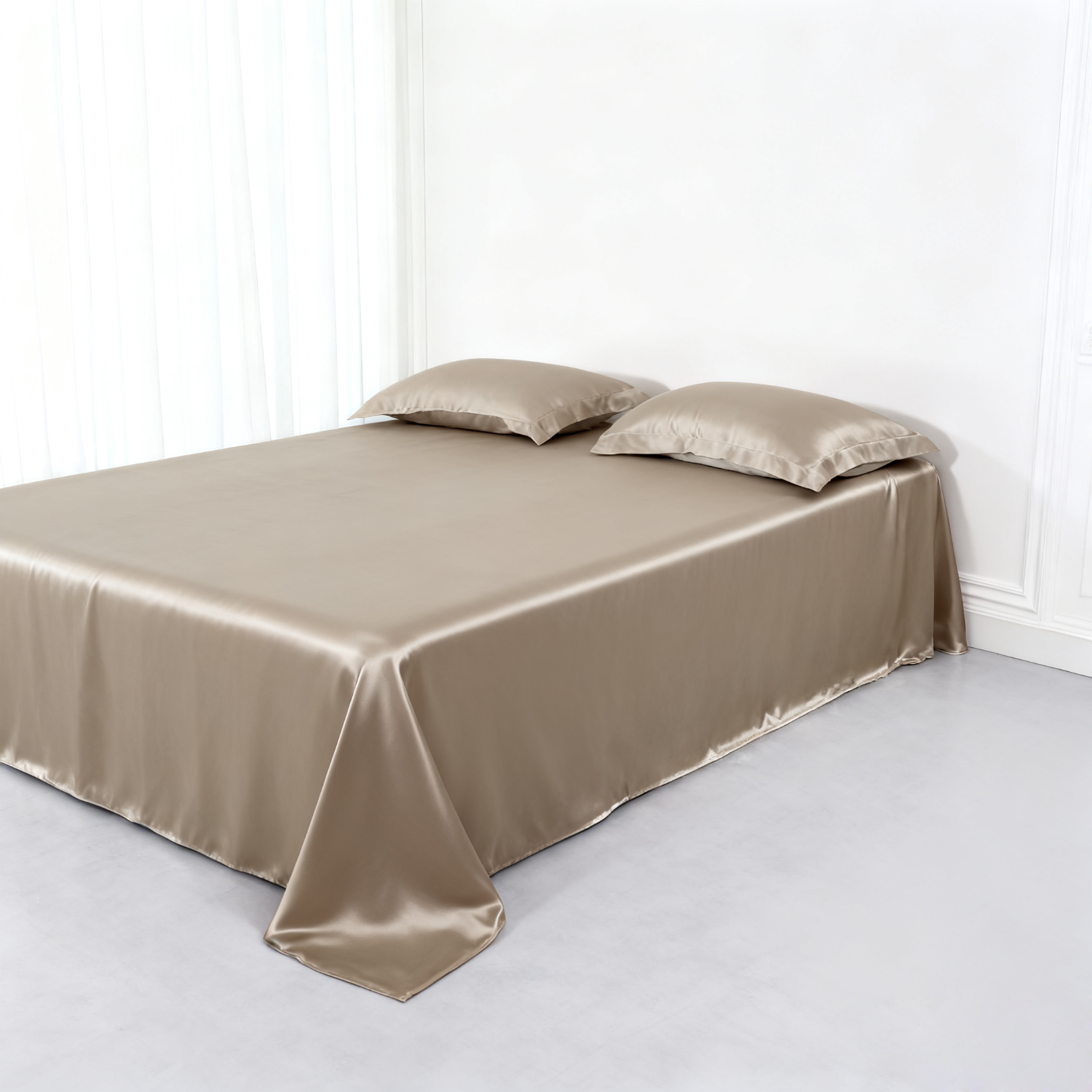 19 Momme Drap plat en soie