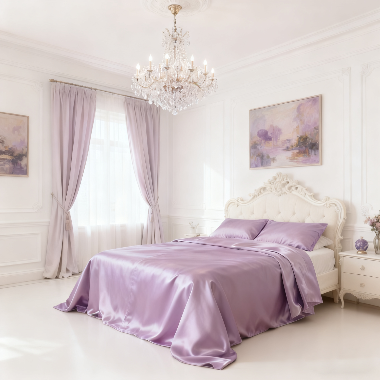 19 Momme Drap plat en soie