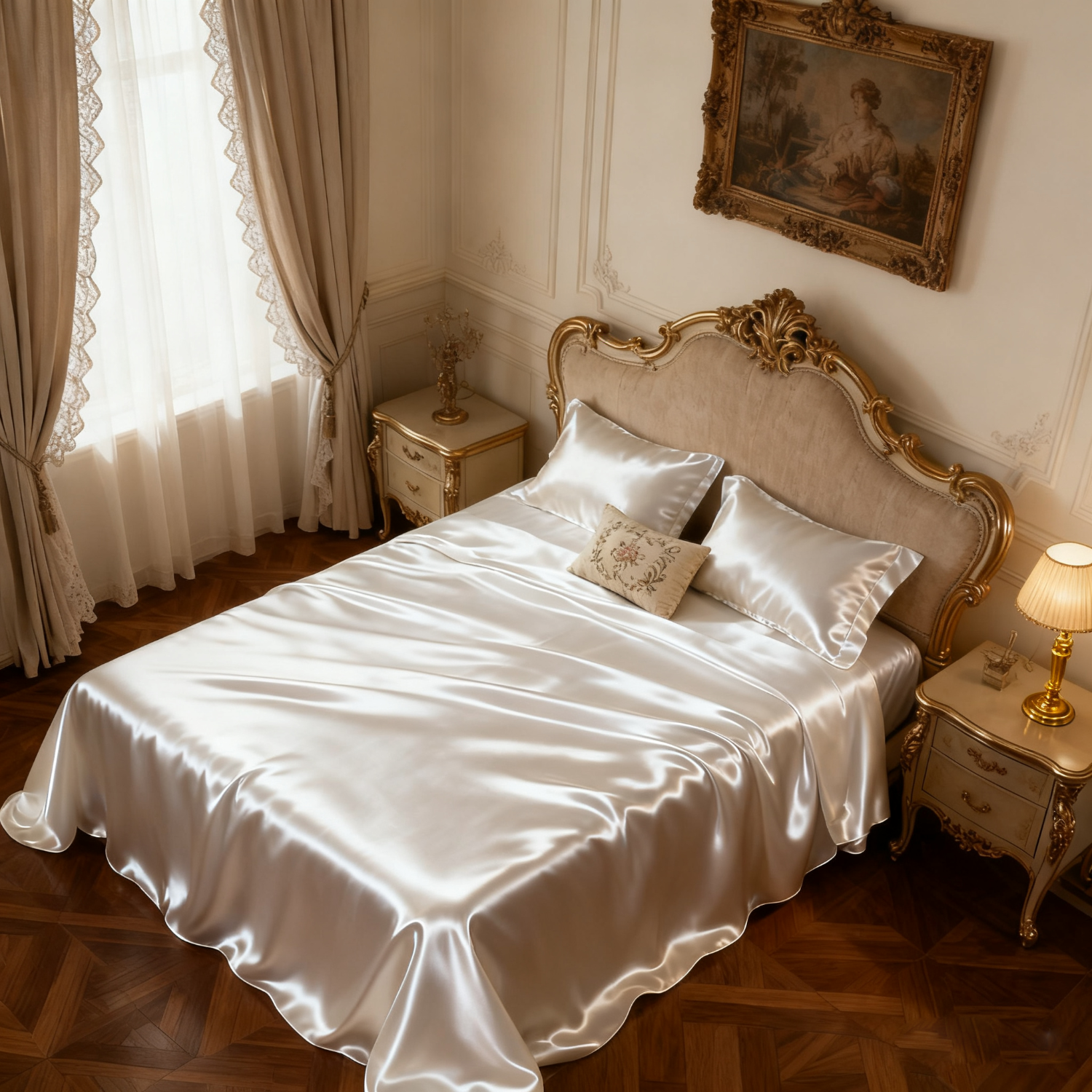 19 Momme Drap plat en soie