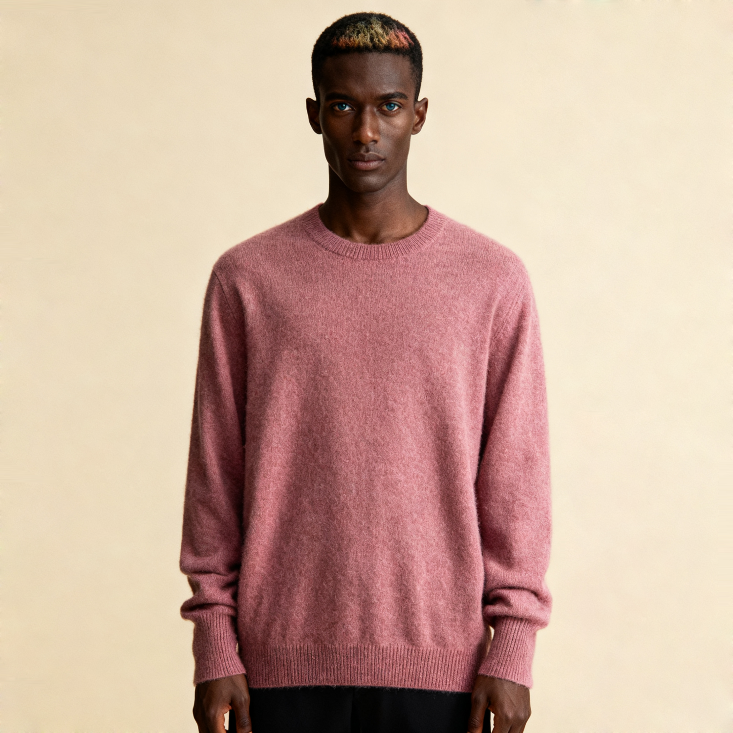 Pull Homme Cachemire Col Rond à un Col