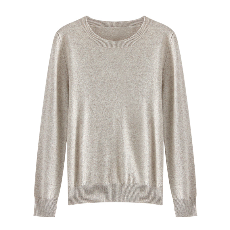 Pull Femme Col Rond en Cachemire