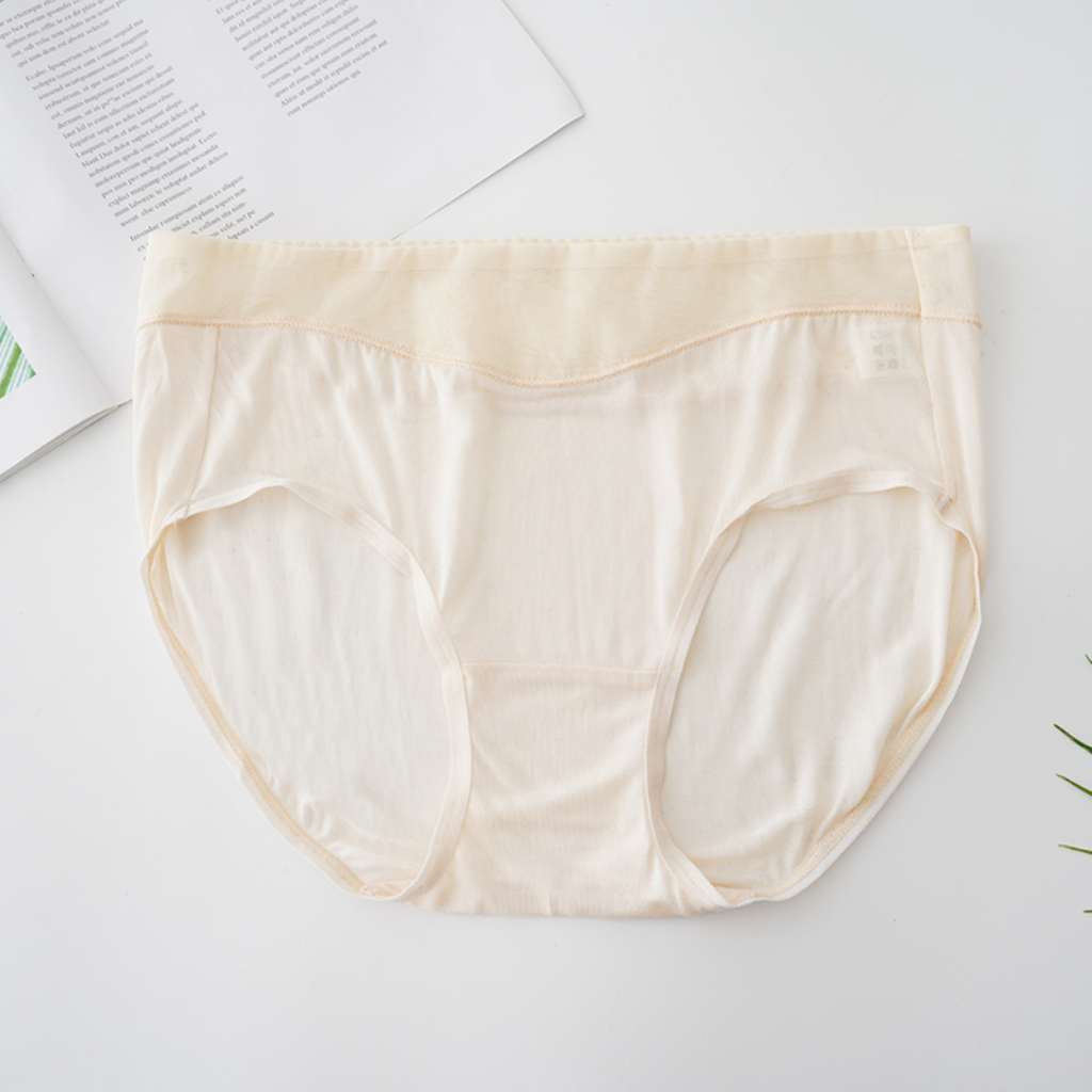 Culotte 100 Soie Taille Haute Femme