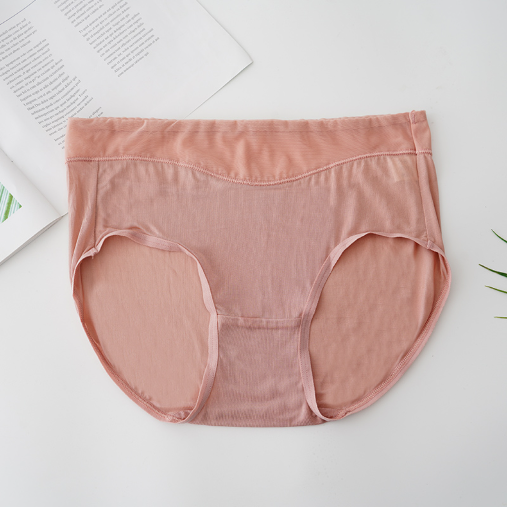 Culotte 100 Soie Taille Haute Femme