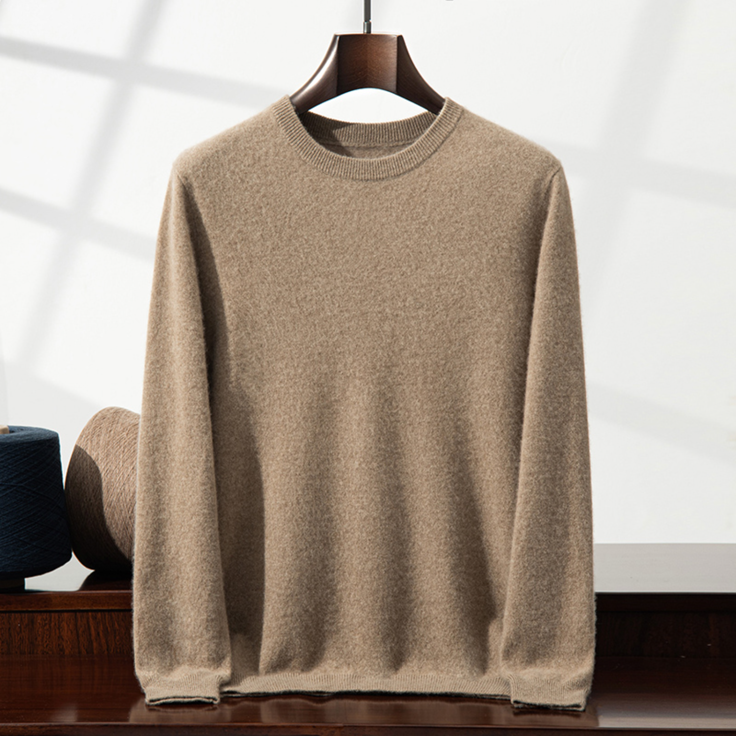 Pull Homme Cachemire Col Rond à un Col