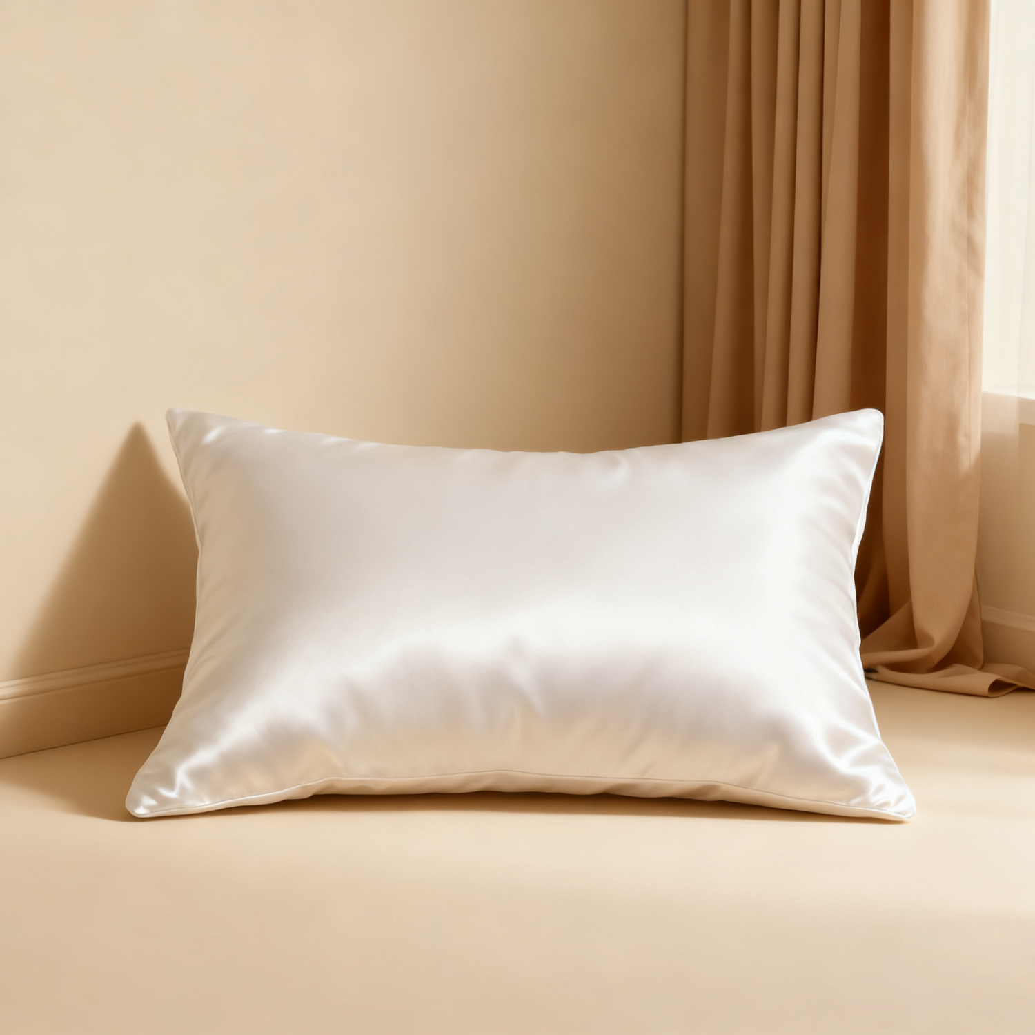 19 MOMME Oreiller en soie avce garnissage soie