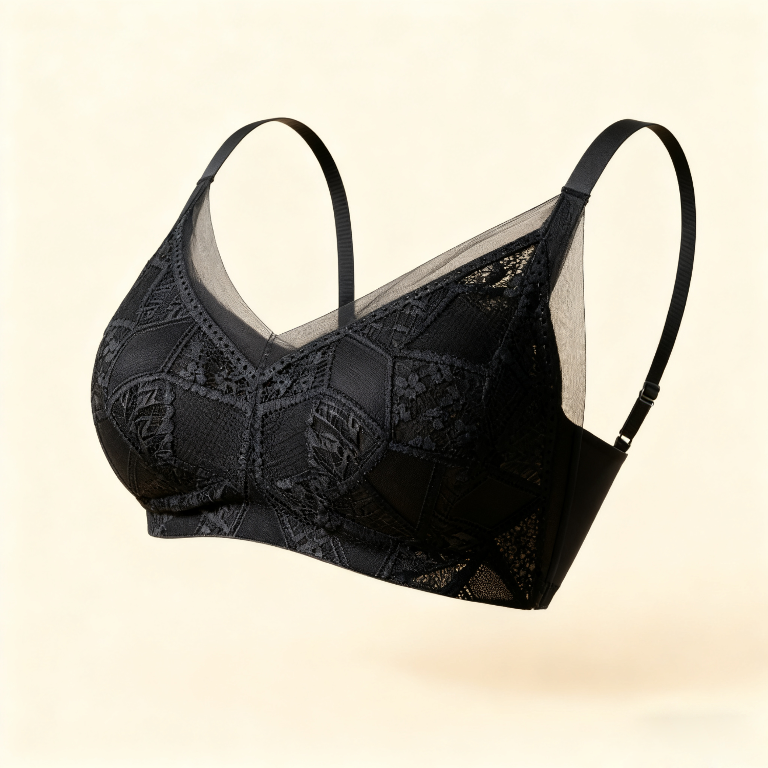 Soutien-gorge en Soie Bonnet Dentelle