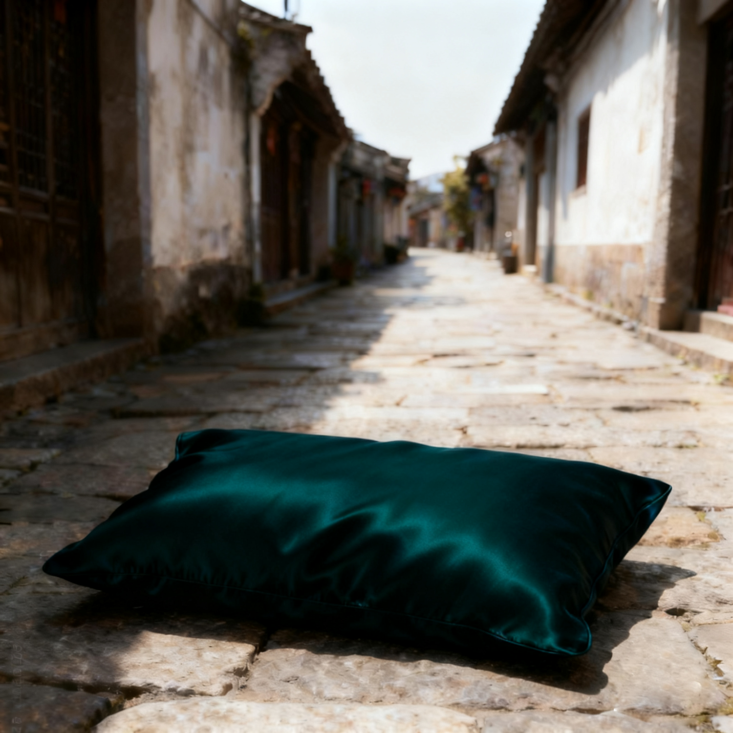 19 Momme Taie d'oreiller en soie couleur uni