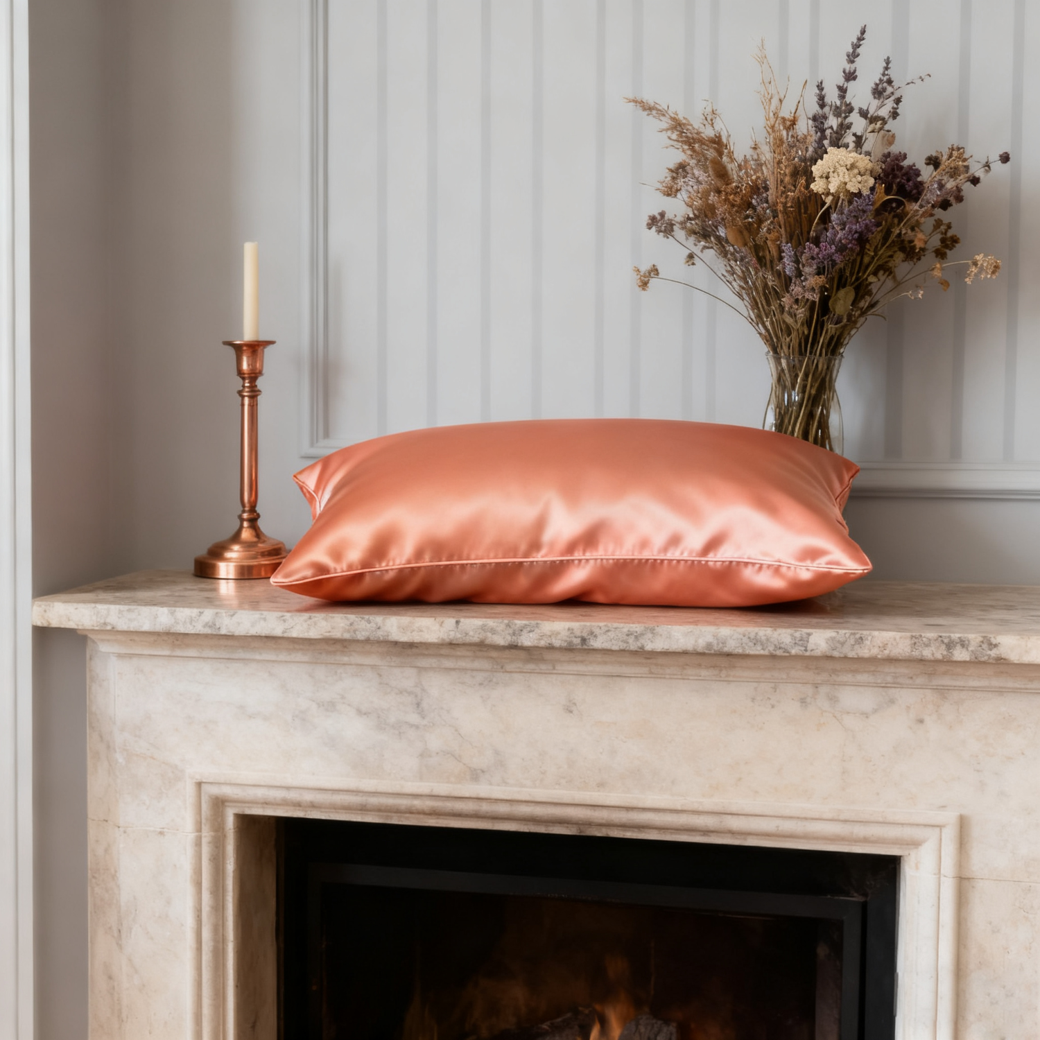 19 Momme Taie d'oreiller en soie couleur uni