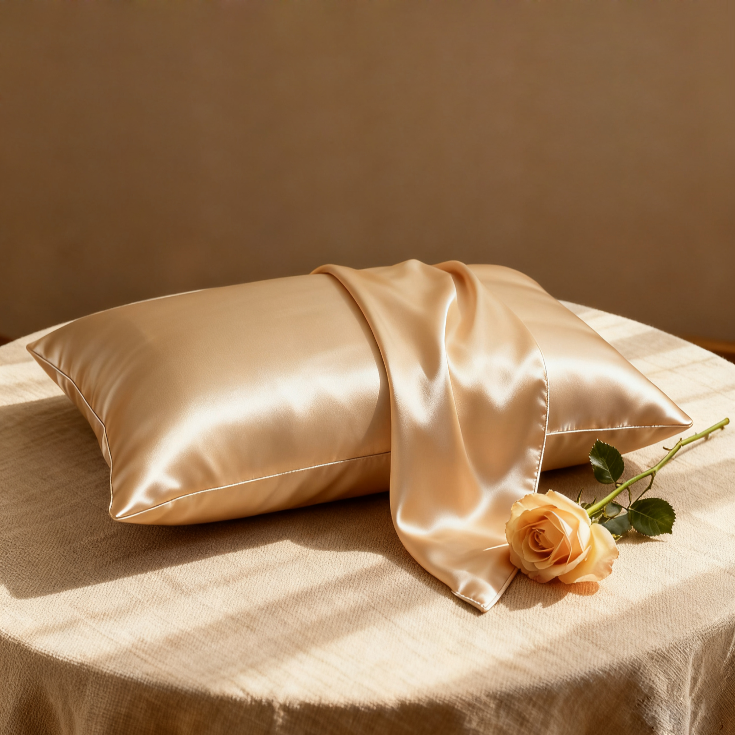 19 Momme Taie d'oreiller en soie couleur uni