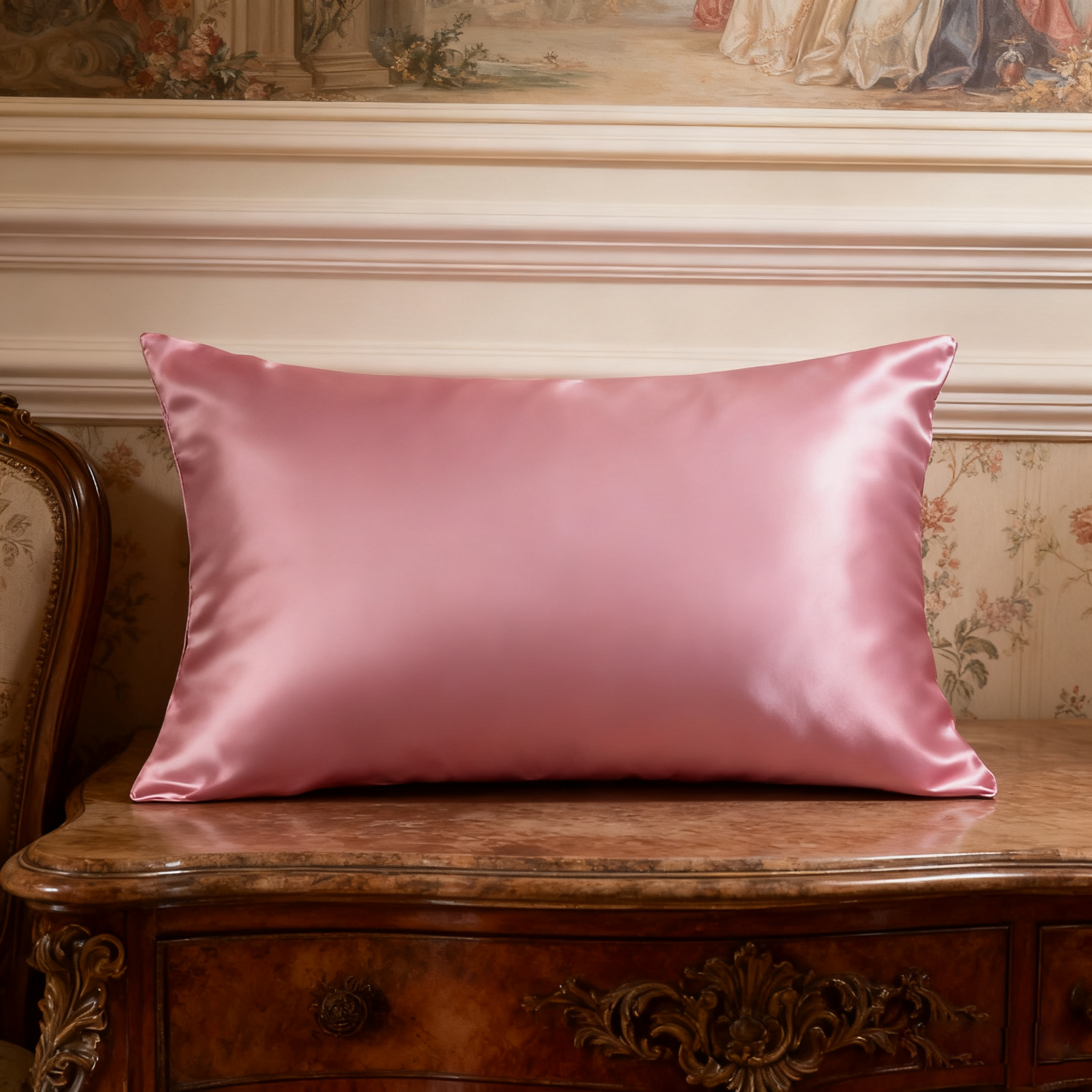 19 Momme Taie d'oreiller en soie couleur uni