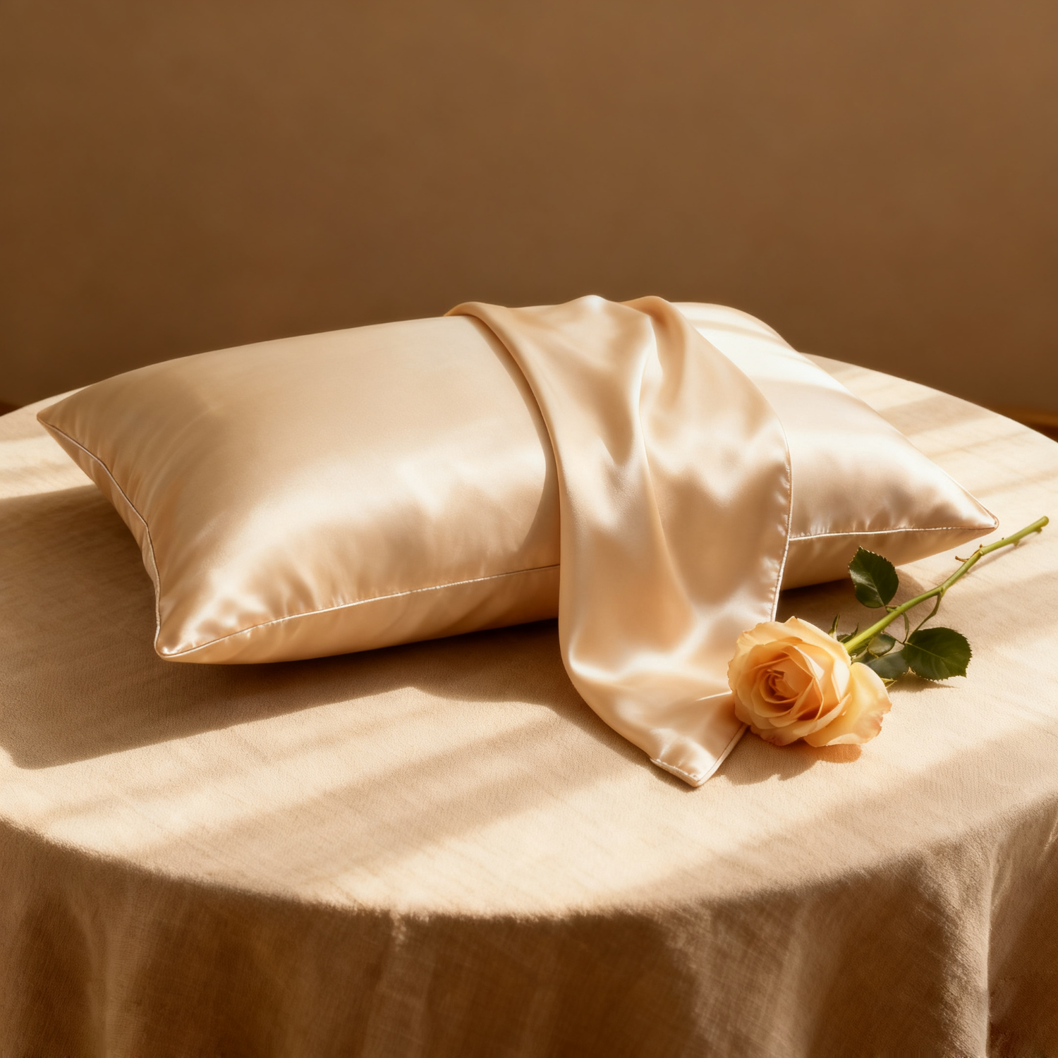 19 Momme Taie d'oreiller en soie couleur uni