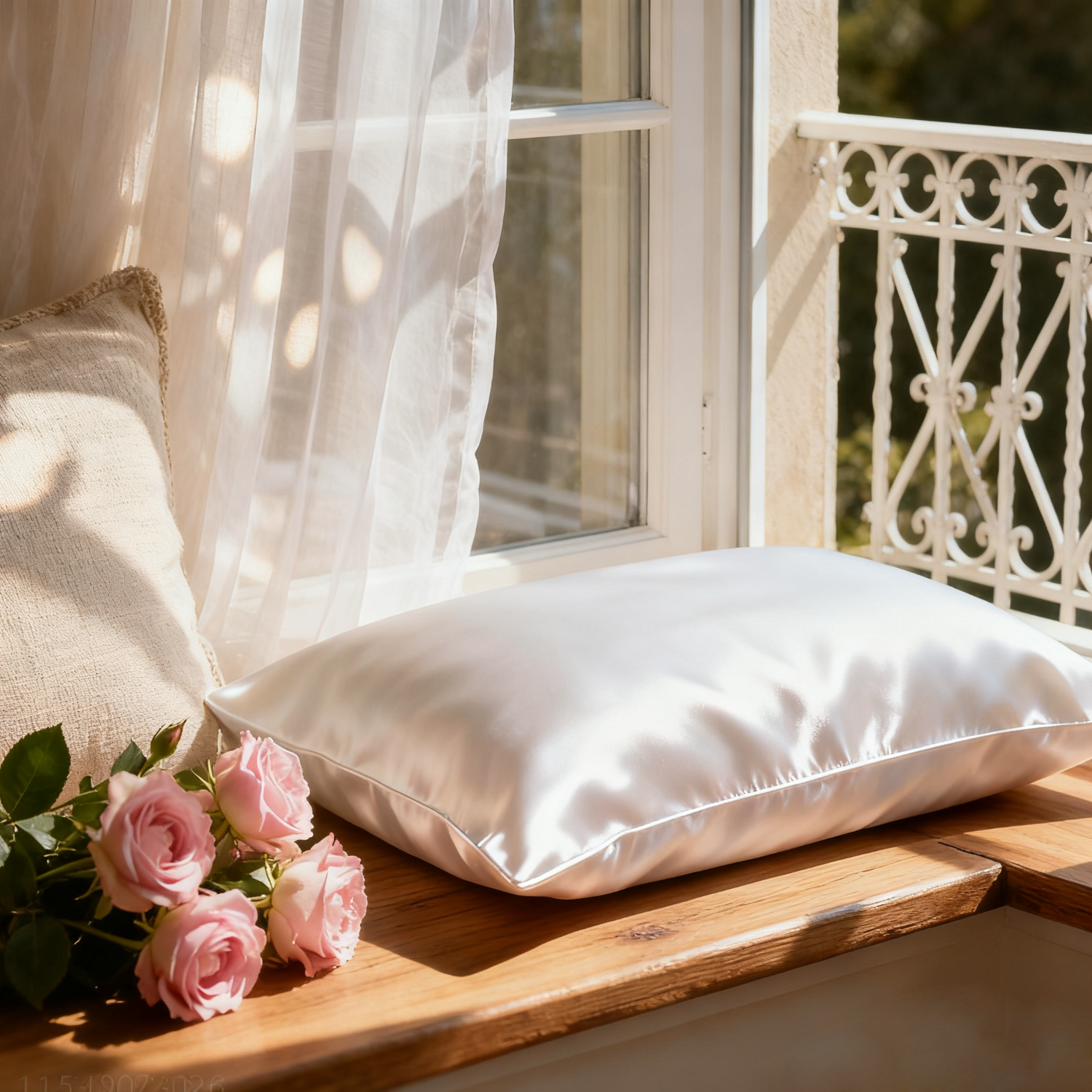 19 Momme Taie d'oreiller en soie couleur uni