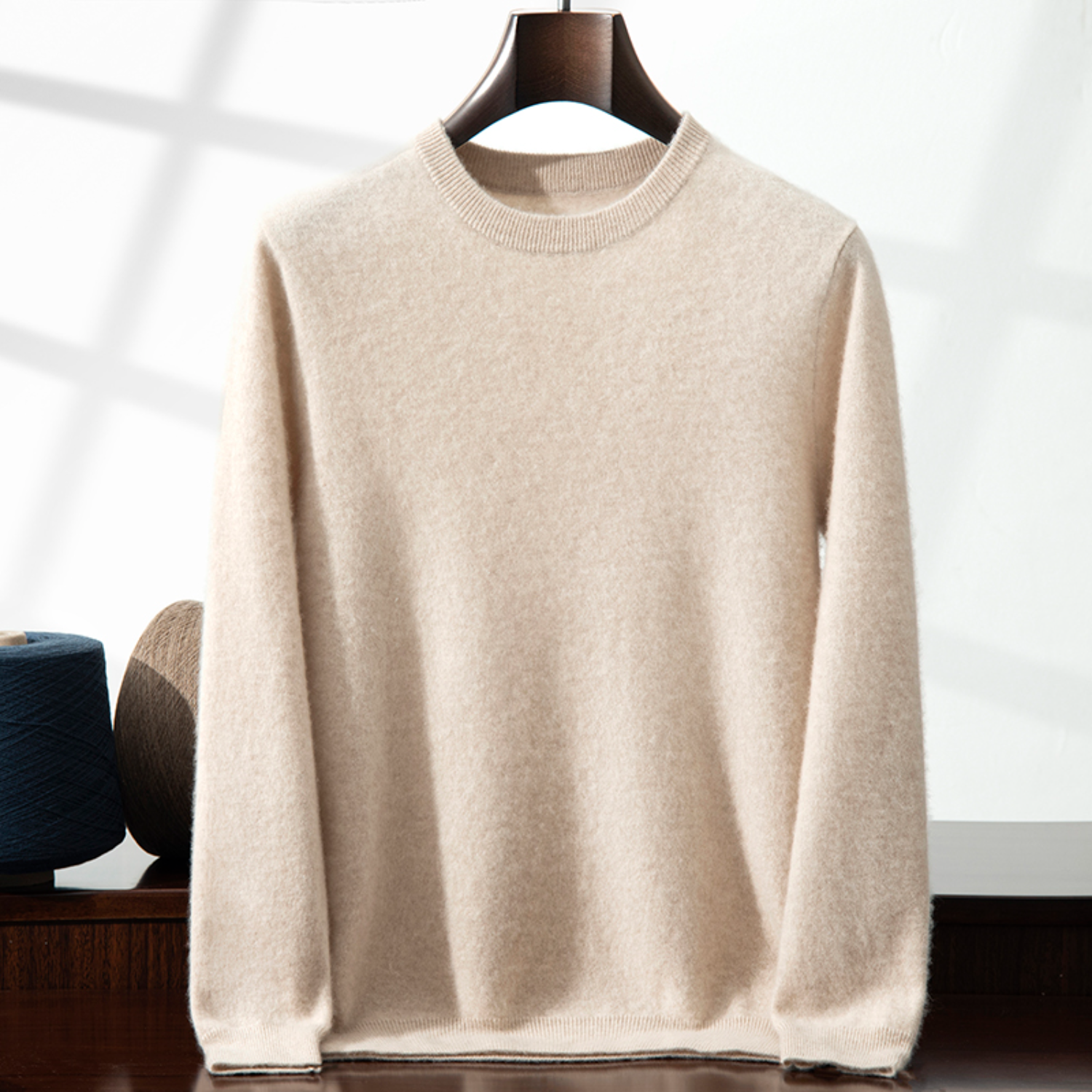 Pull Homme Cachemire Col Rond à un Col