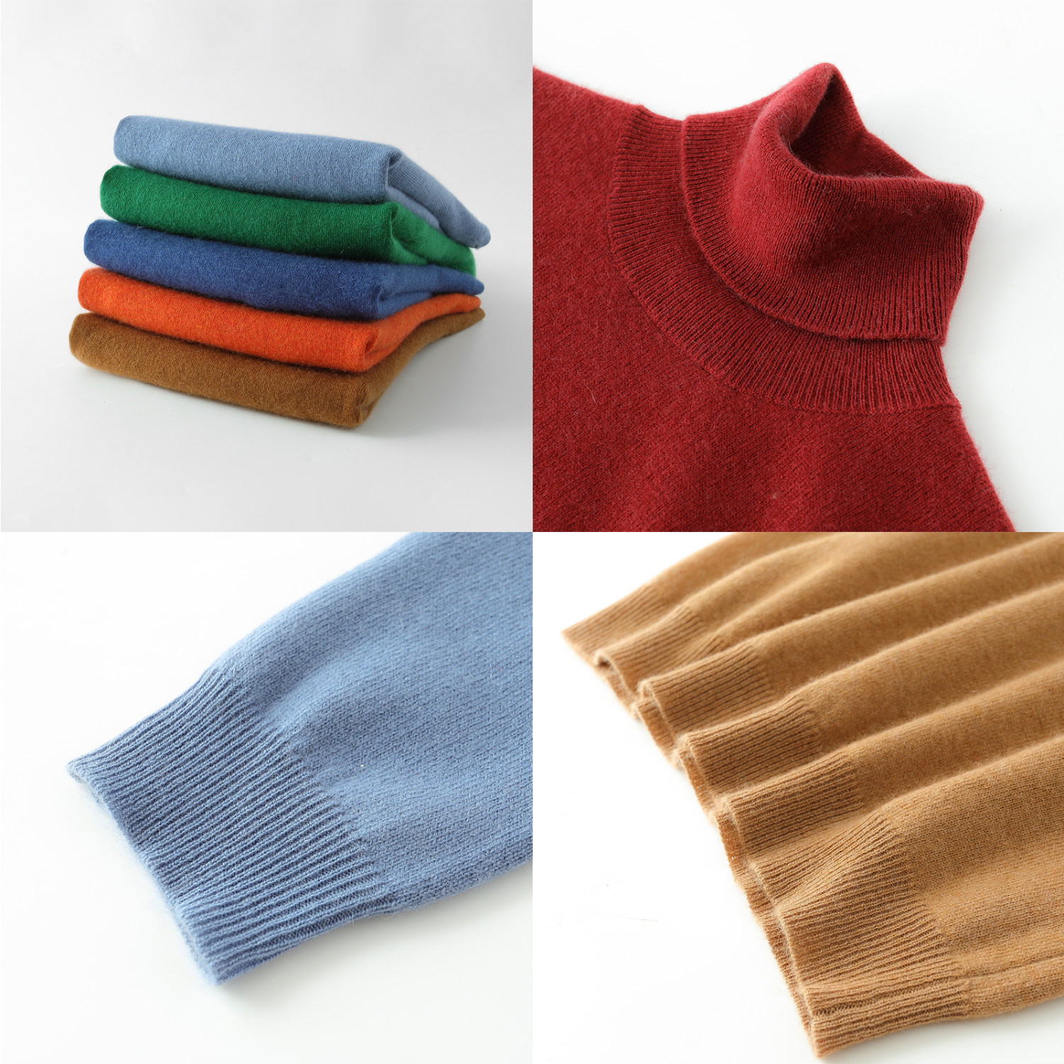 Pull Col Roulé en Cachemire